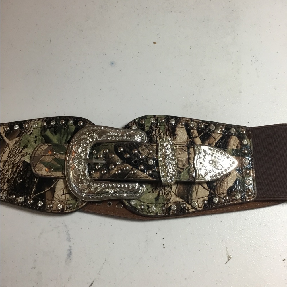 Montana West Camouflaged wide belt